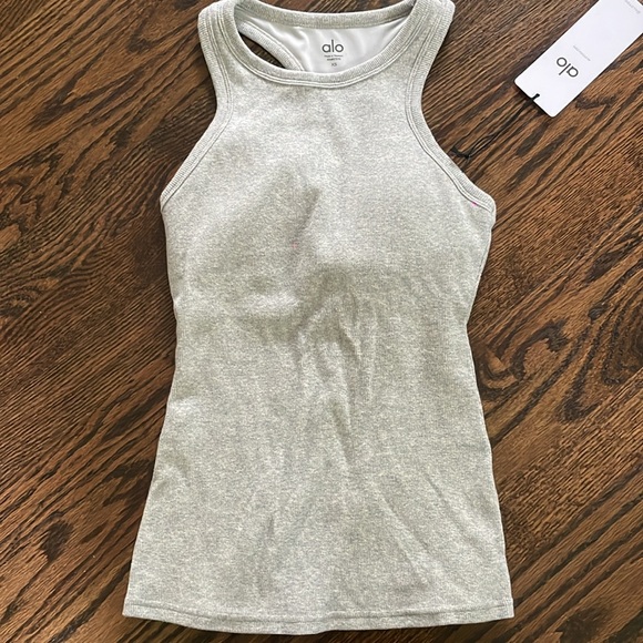 ALO RIBBED ASPIRE FULL LENGTH TANK - Picture 3 of 5